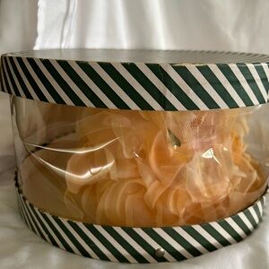 VINTAGE Peach Petal Hat and Hatbox